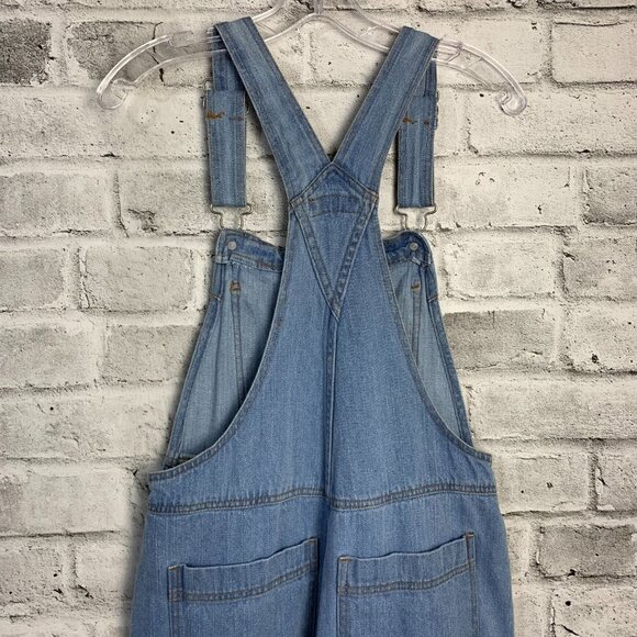 Vintage 90s Nevada Oversized Baggy Fit Carpenter Cargo Denim Overalls - Picture 6 of 9